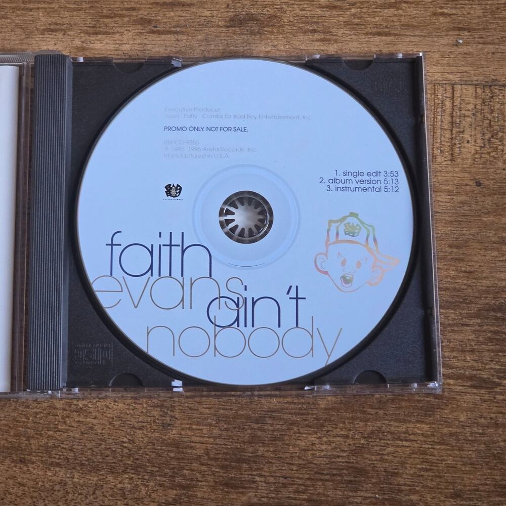 Vtg 1996 Faith Evans Ain't Nobody CD - Picture 3 of 4
